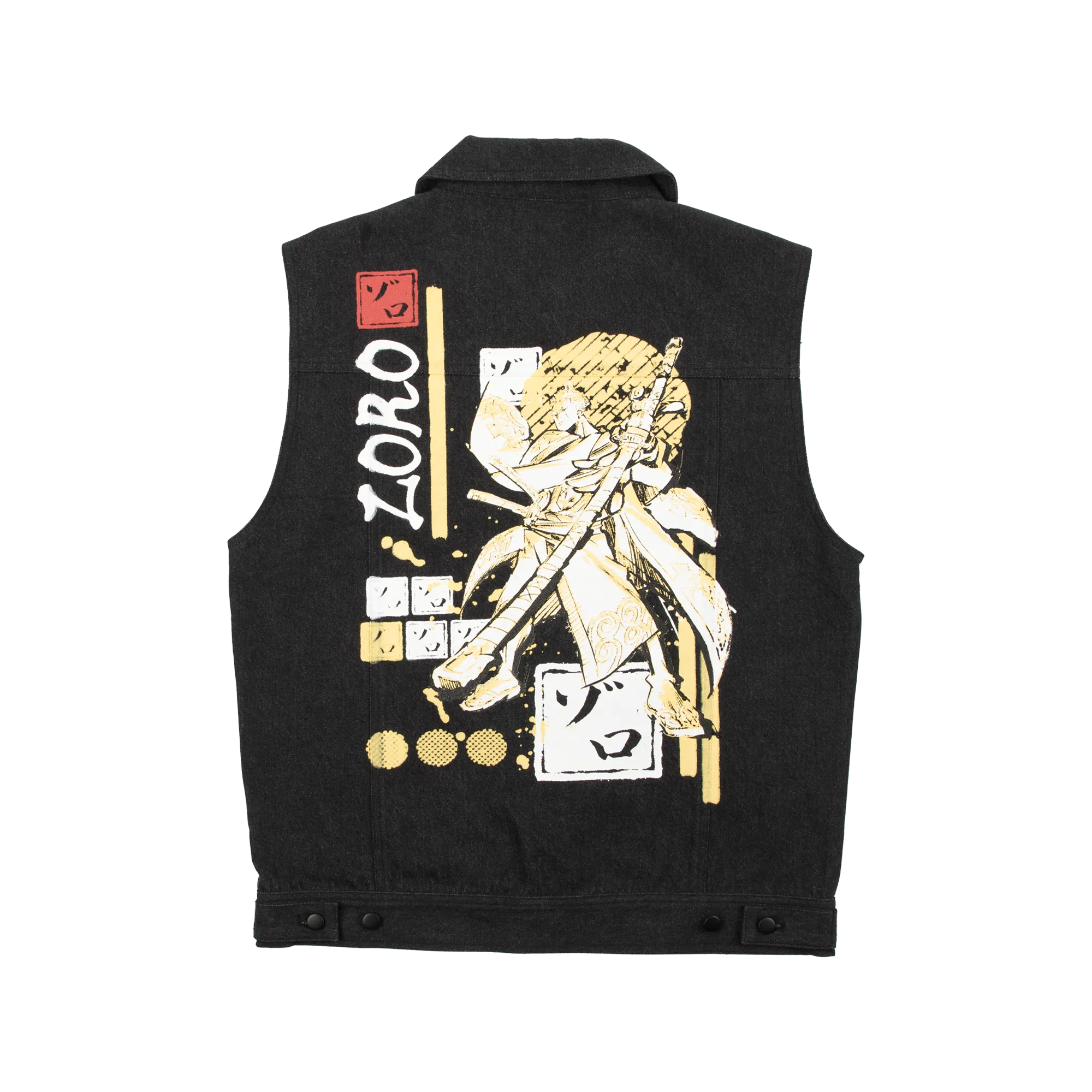 Roronoa Zoro Black Denim Vest