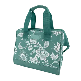 Sachi Triangular Insulated Lunch Bag - Green Paisley